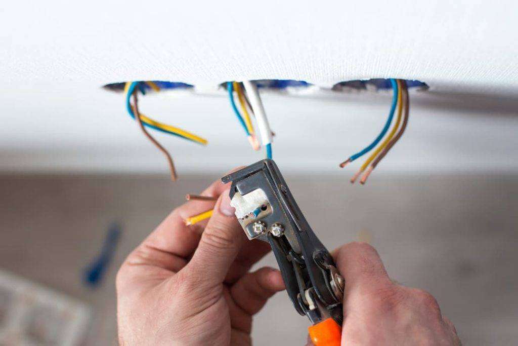 Electrical Wire Being Replaced